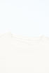 Soft Stretch Solid Crew Neck Rolled Cuff Relaxed Tee